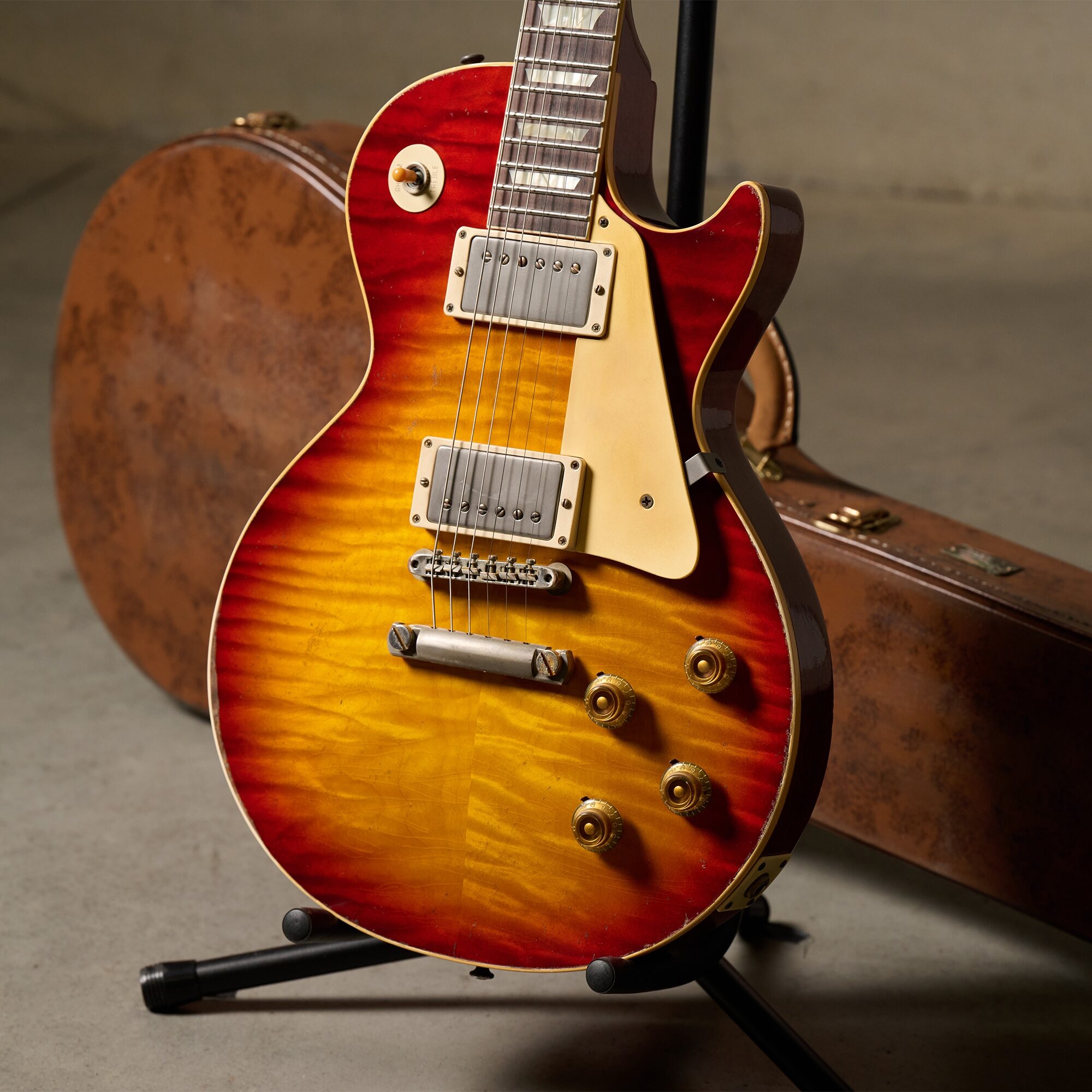 Gibson Custom Shop 1959 Murphy Lab Les Paul Electric Guitar, Brazilian Rosewood Fingerboard (with Case), Action Position Back