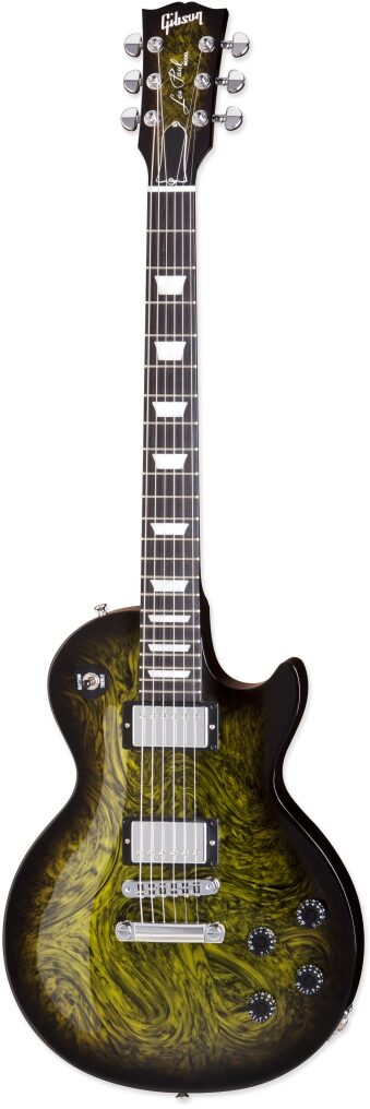 Gibson Les Paul Studio Swirl Electric Guitar with Case, Green Swirl Burst