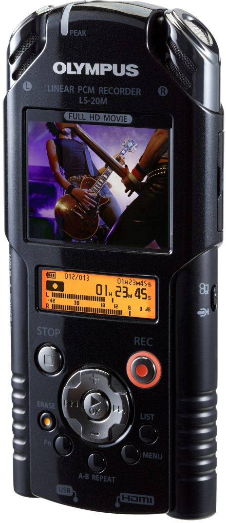 Olympus LS-20M Handheld HD Audio and Video Recorder, Main