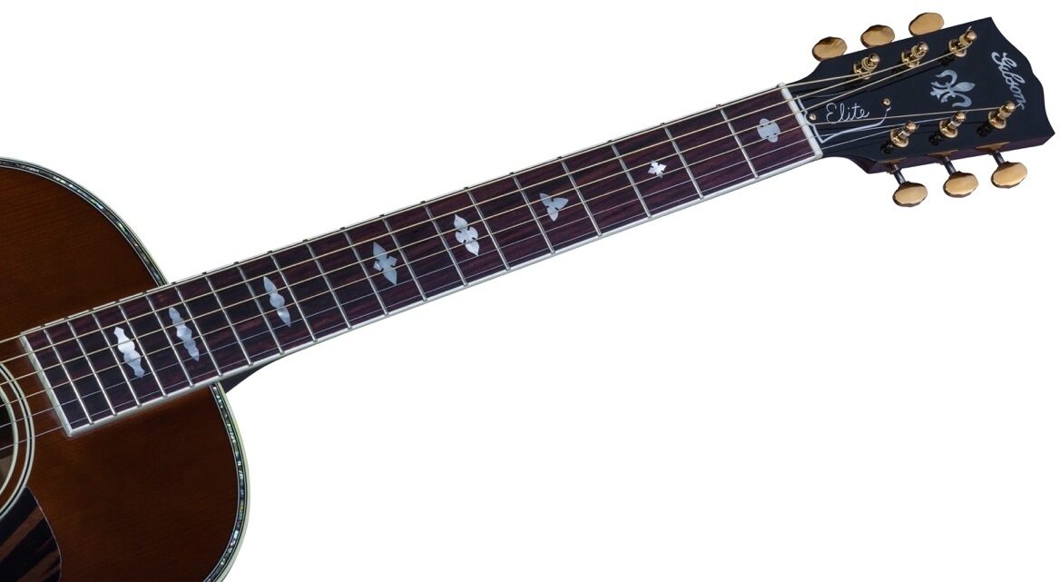 Gibson Limited Edition Nick Lucas Koa Elite Acoustic Guitar (with Case), Neck