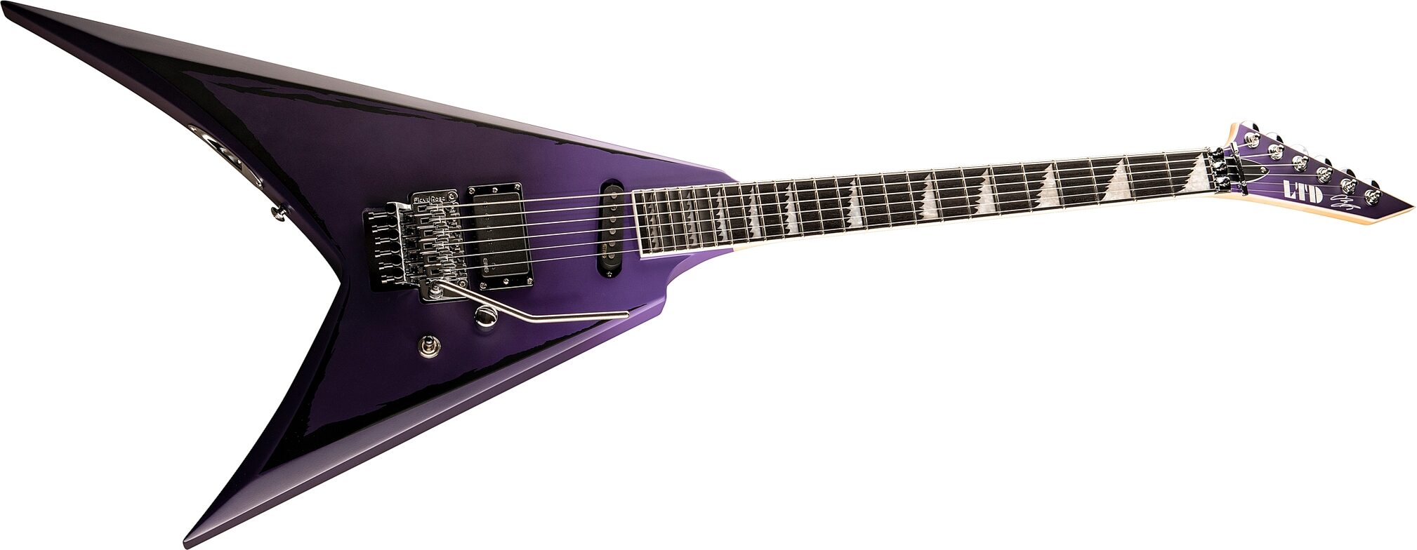 ESP LTD Alexi Laiho Ripped Electric Guitar (with Case), Action Position Back
