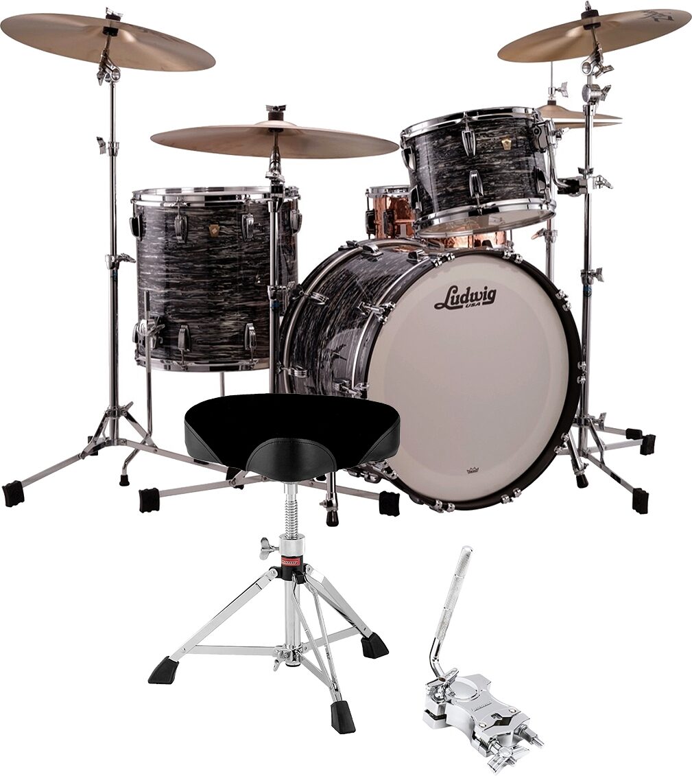 Ludwig Classic Maple FAB 3 Drum Shell Kit, 3-Piece, pack