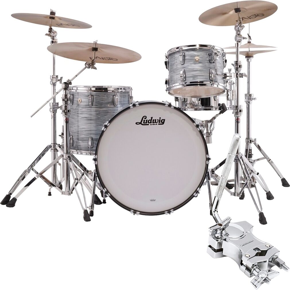 Ludwig L84233AX Classic Maple FAB Drum Shell Kit, 3-Piece, pack