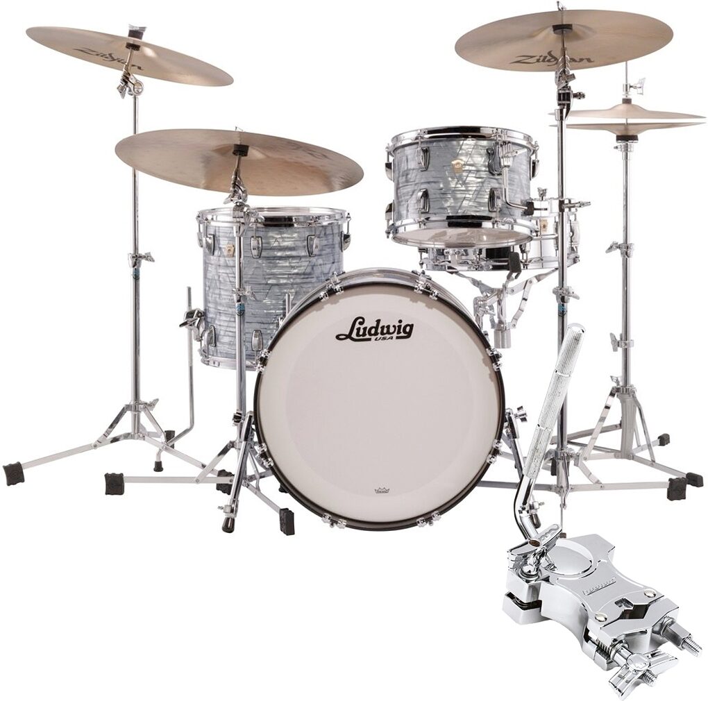 Ludwig L84233AX Classic Maple FAB Drum Shell Kit, 3-Piece, pack