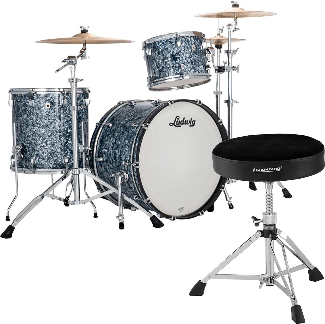 Ludwig LN34233TX Neusonic FAB 3-Piece Drum Shell Kit, pack