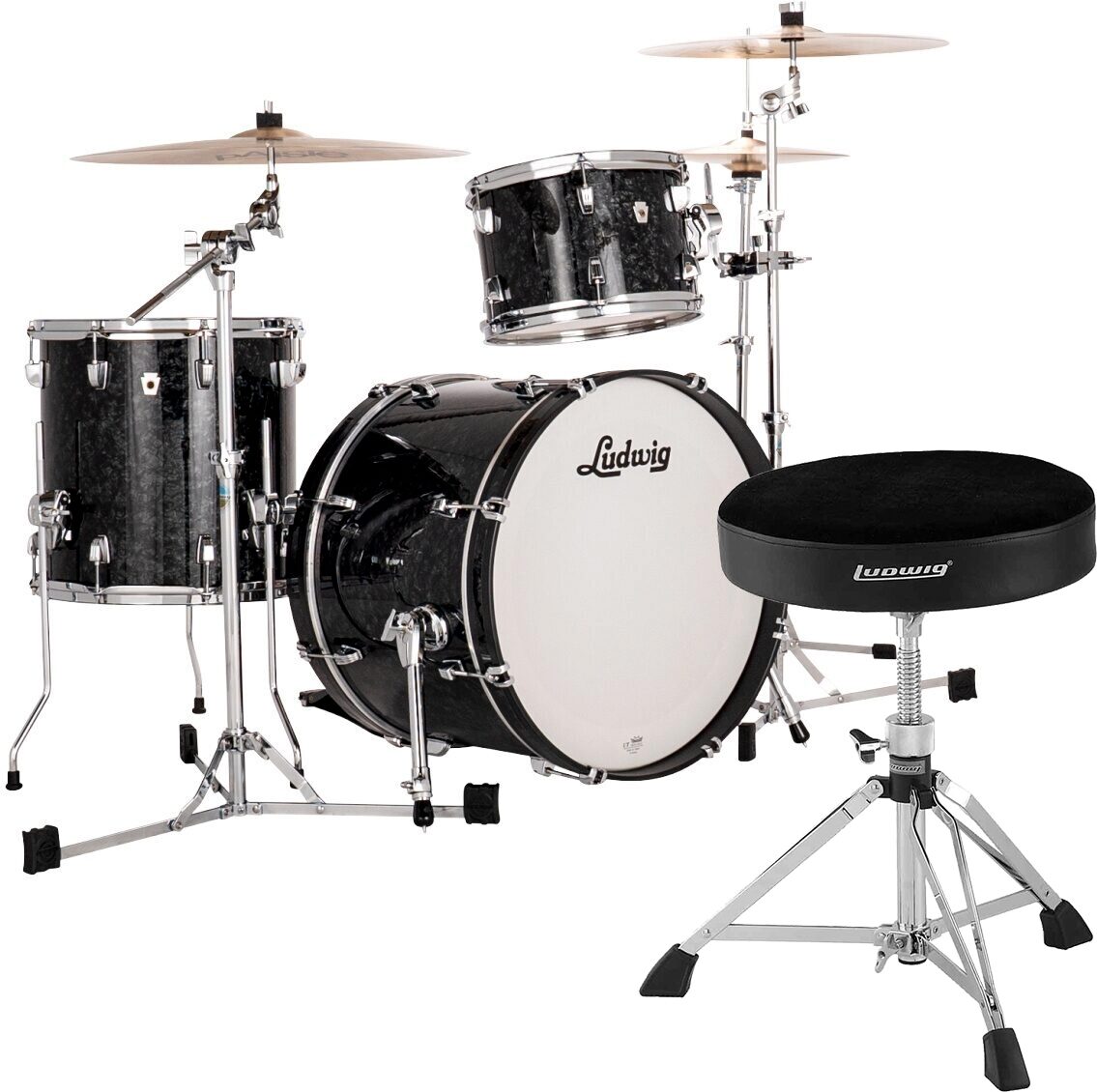 Ludwig LN34233TX Neusonic FAB 3-Piece Drum Shell Kit, pack