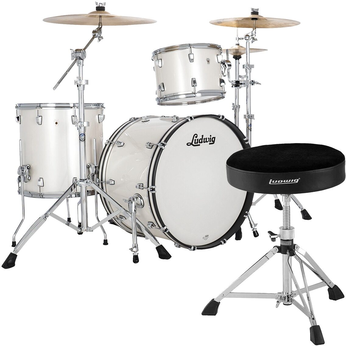 Ludwig LN34233TX Neusonic FAB 3-Piece Drum Shell Kit, pack