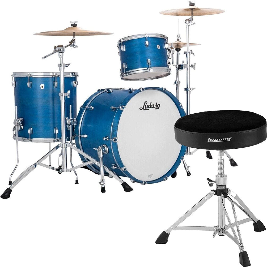 Ludwig LN34233TX Neusonic FAB 3-Piece Drum Shell Kit, pack