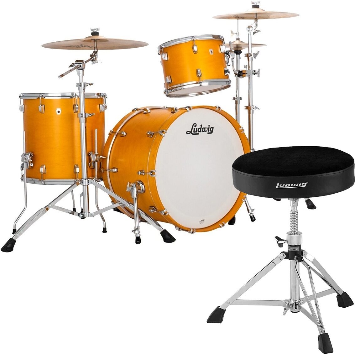 Ludwig LN34233TX Neusonic FAB 3-Piece Drum Shell Kit, pack