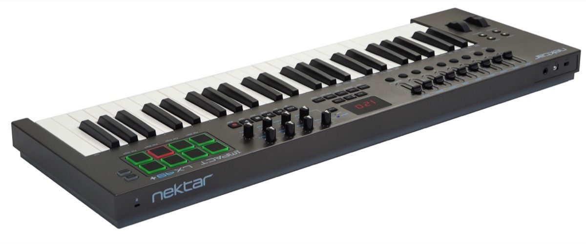 Nektar Impact LX49+ USB MIDI Keyboard Controller, 49Key with Bitwig