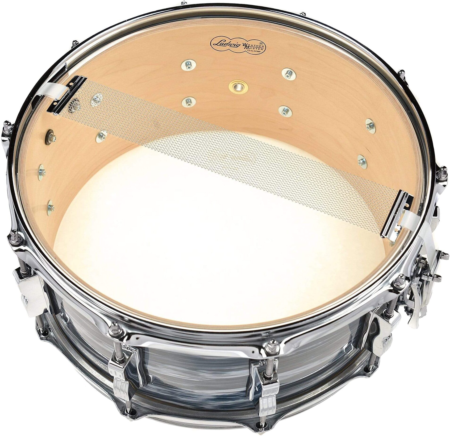 Ludwig LS403XX Classic Maple Wood Snare, Action Position Back