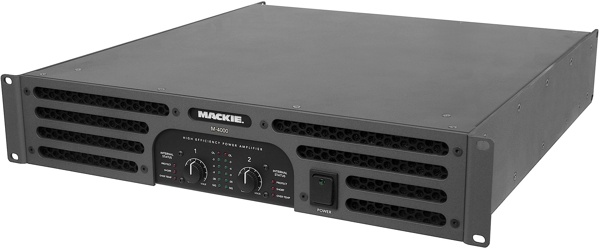 Mackie M4000 Amplifier, Angle View