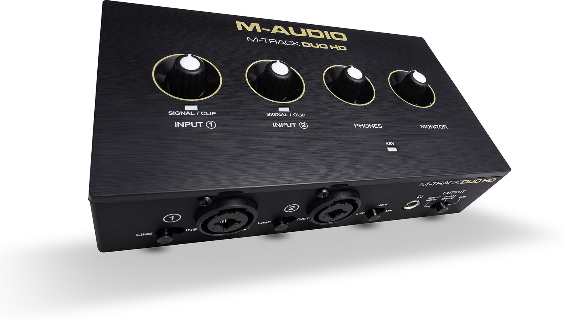 M-Audio M-Track DUO HD USB Audio Interface, New, Action Position Back