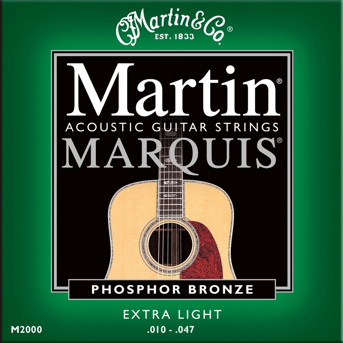 Martin M2000 Marquis Acoustic Guitar Strings Extra Light