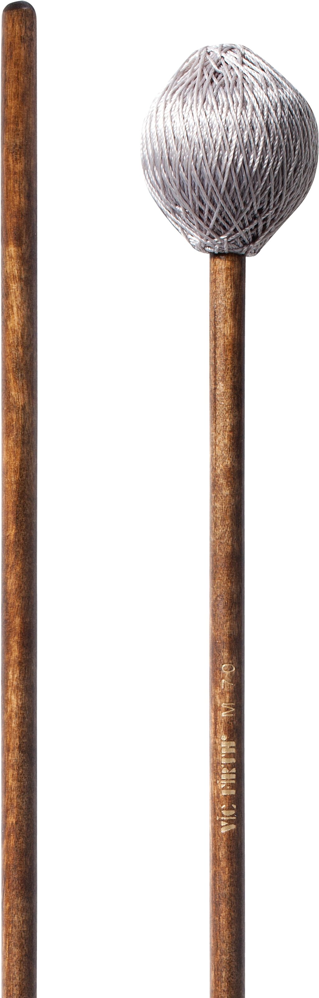 Vic Firth M70 Corpsmaster Marimba Mallets, Medium Cord, Action Position Back