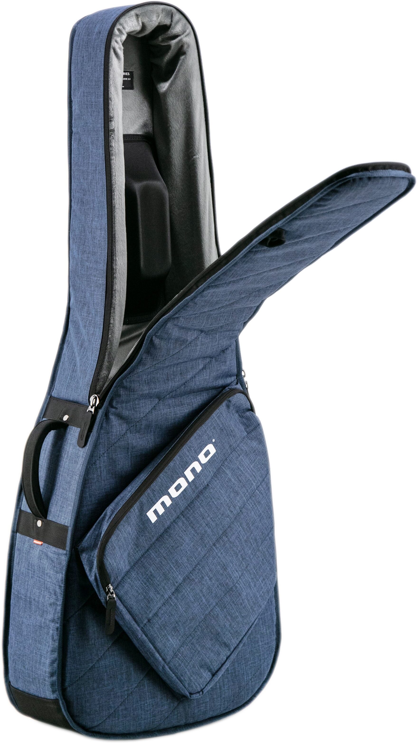 Mono M80 Acoustic Guitar Sleeve 2.0, Blue, Angled Side