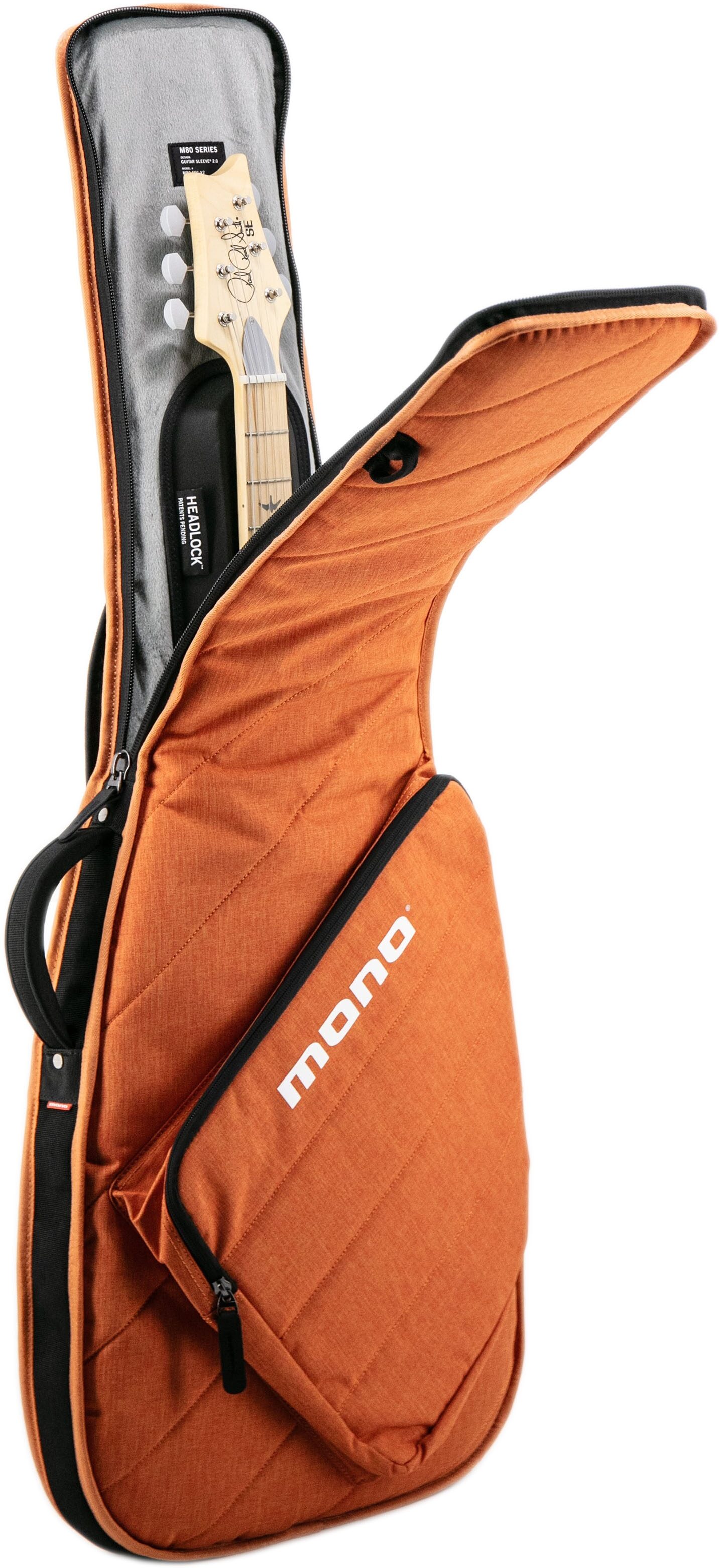 MONO M80-SEG-V2 M80 Guitar Sleeve 2.0, Orange, Angled Side