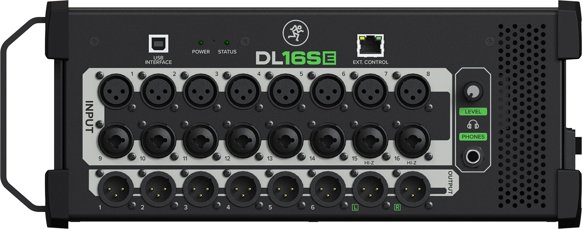 Mackie DL16SE 16-Channel Wireless Digital Rack Mixer, New, Action Position Back
