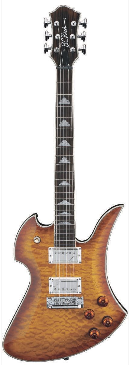 BC Rich Mockingbird Flux Electric Guitar, Fluence Dark Amber