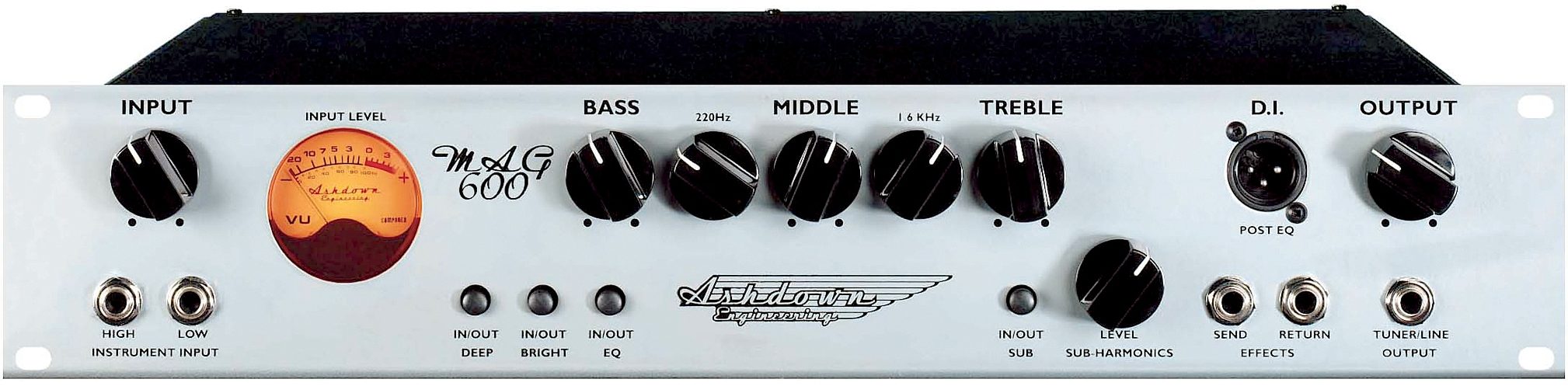 Ashdown MAG 600R Rackmount Bass Amplifier Head (600 Watts), Main