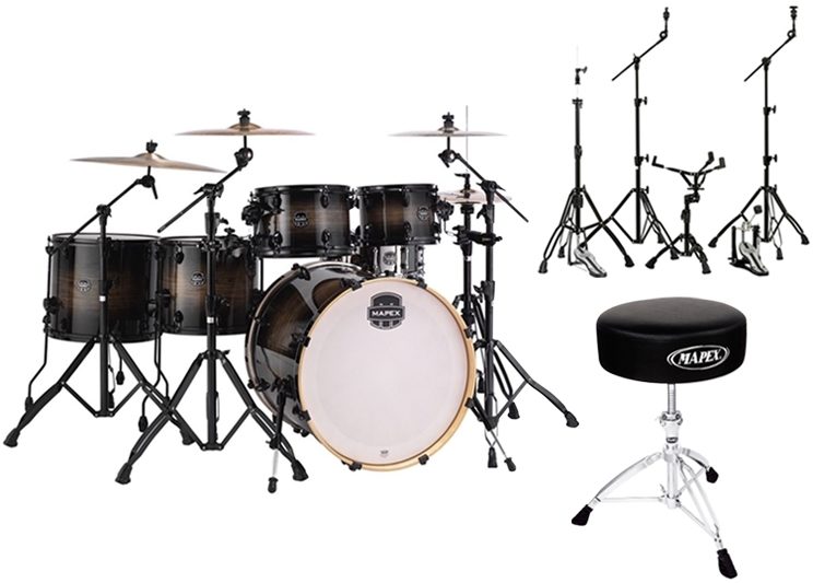 Mapex Armory Studioease Fast Drum Shell Kit, 6-Piece, mapex