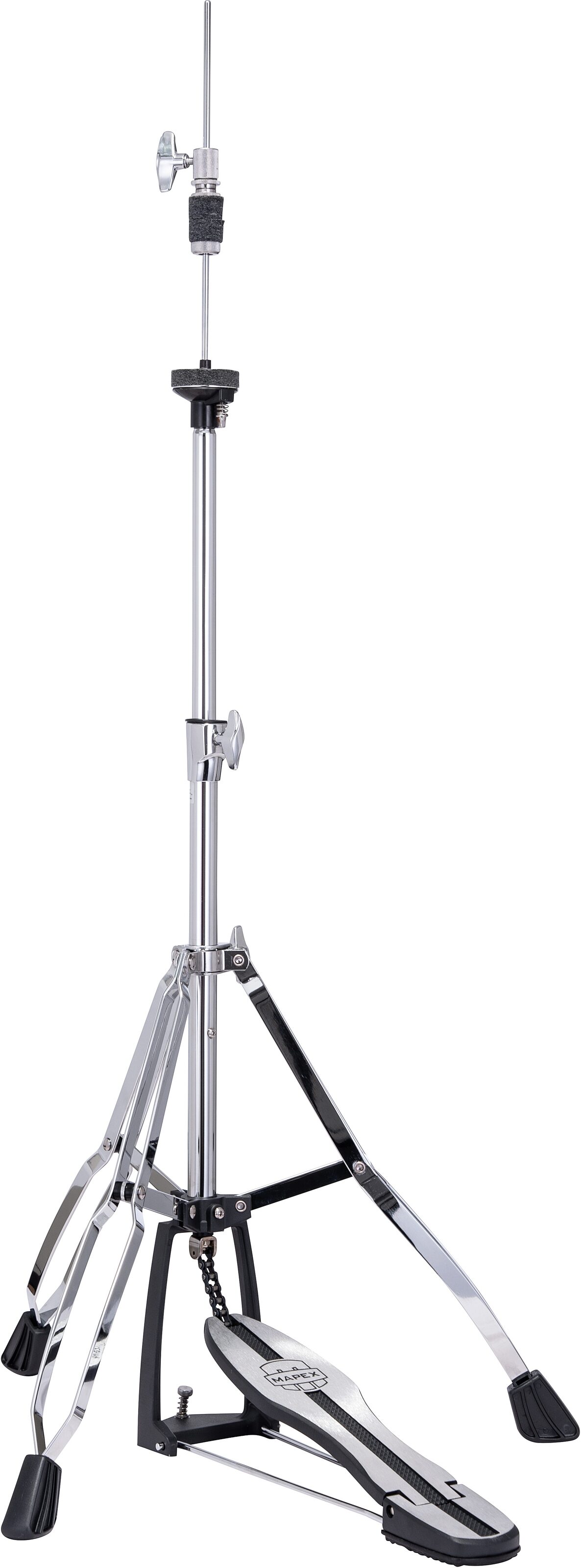 Mapex H410 Double-Braced Hi-Hat Stand, Chrome, Action Position Front