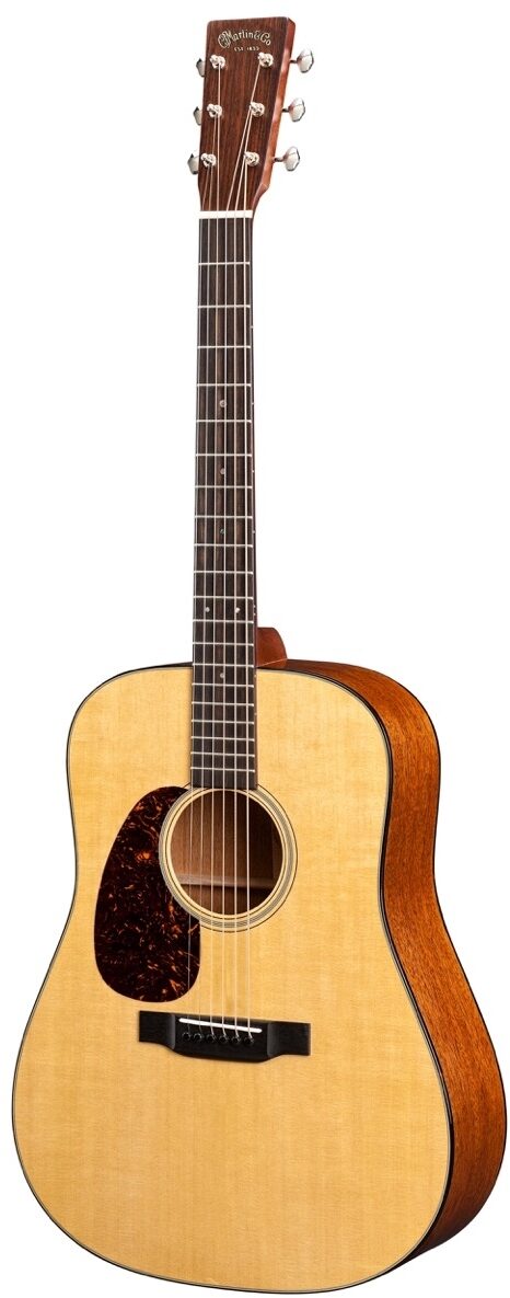 Martin D-18 Acoustic Guitar, Left-Handed (with Case), Main