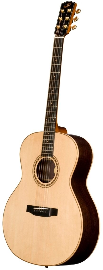 Bedell MB-28-G Perform Plus Orchestra Acoustic Guitar (with Gig Bag), Angle