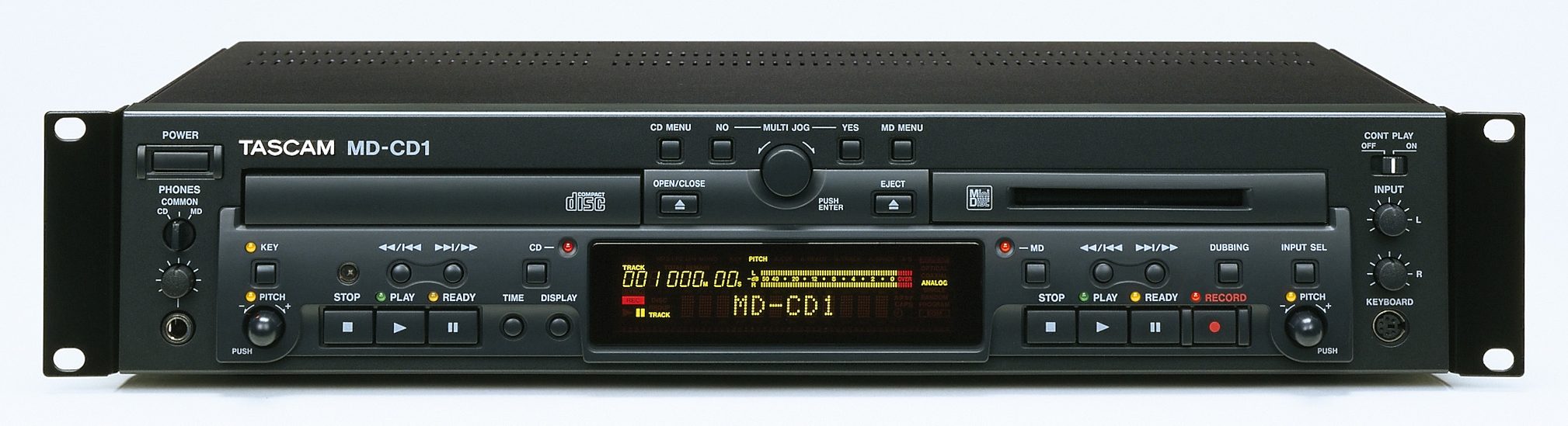 TASCAM MDCD1 Pro CD Player/MiniDisc Recorder, Main