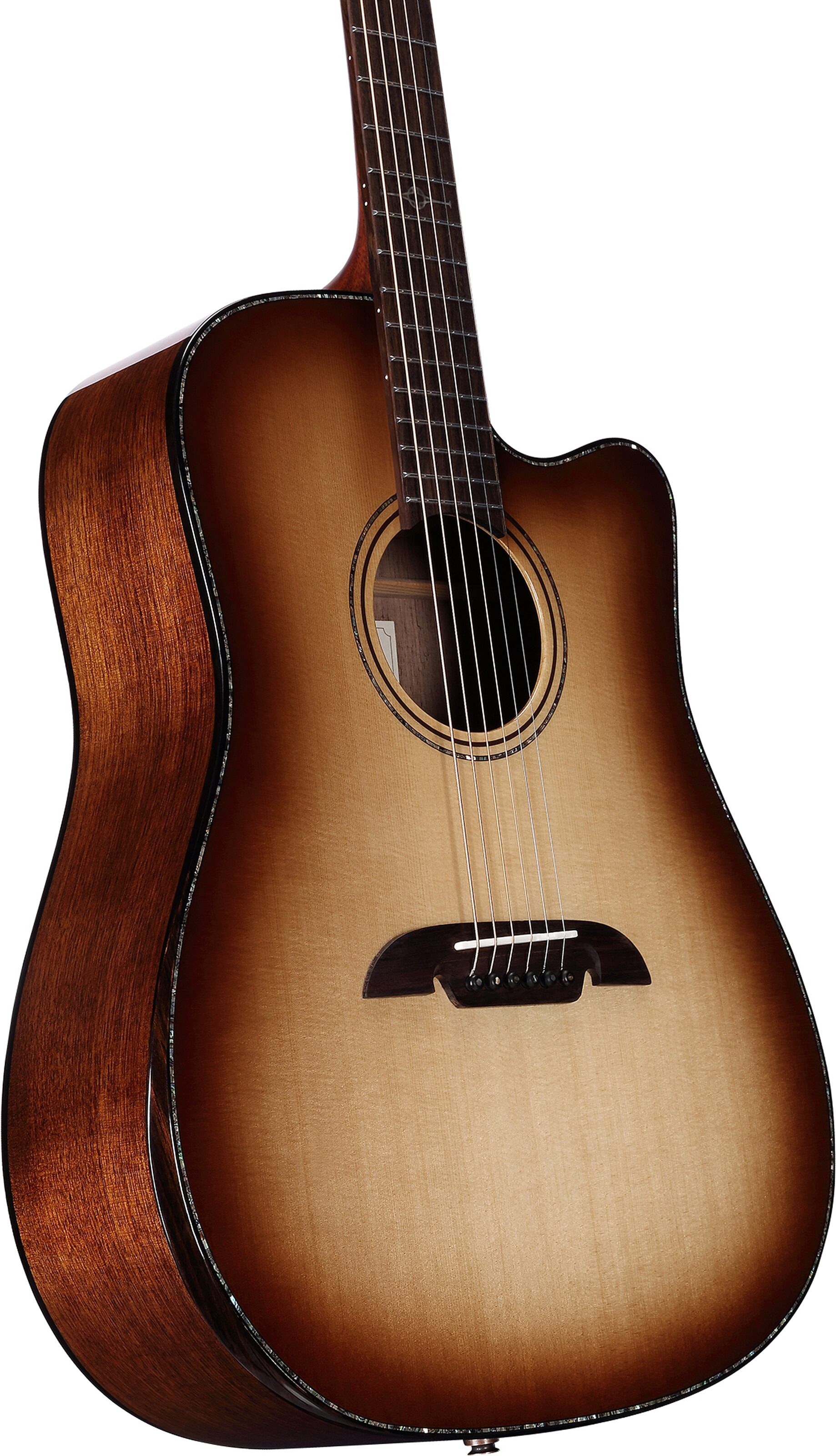 Alvarez MDA70WCEAR Masterworks Elite Dreadnought Acoustic-Electric Guitar, Action Position Back