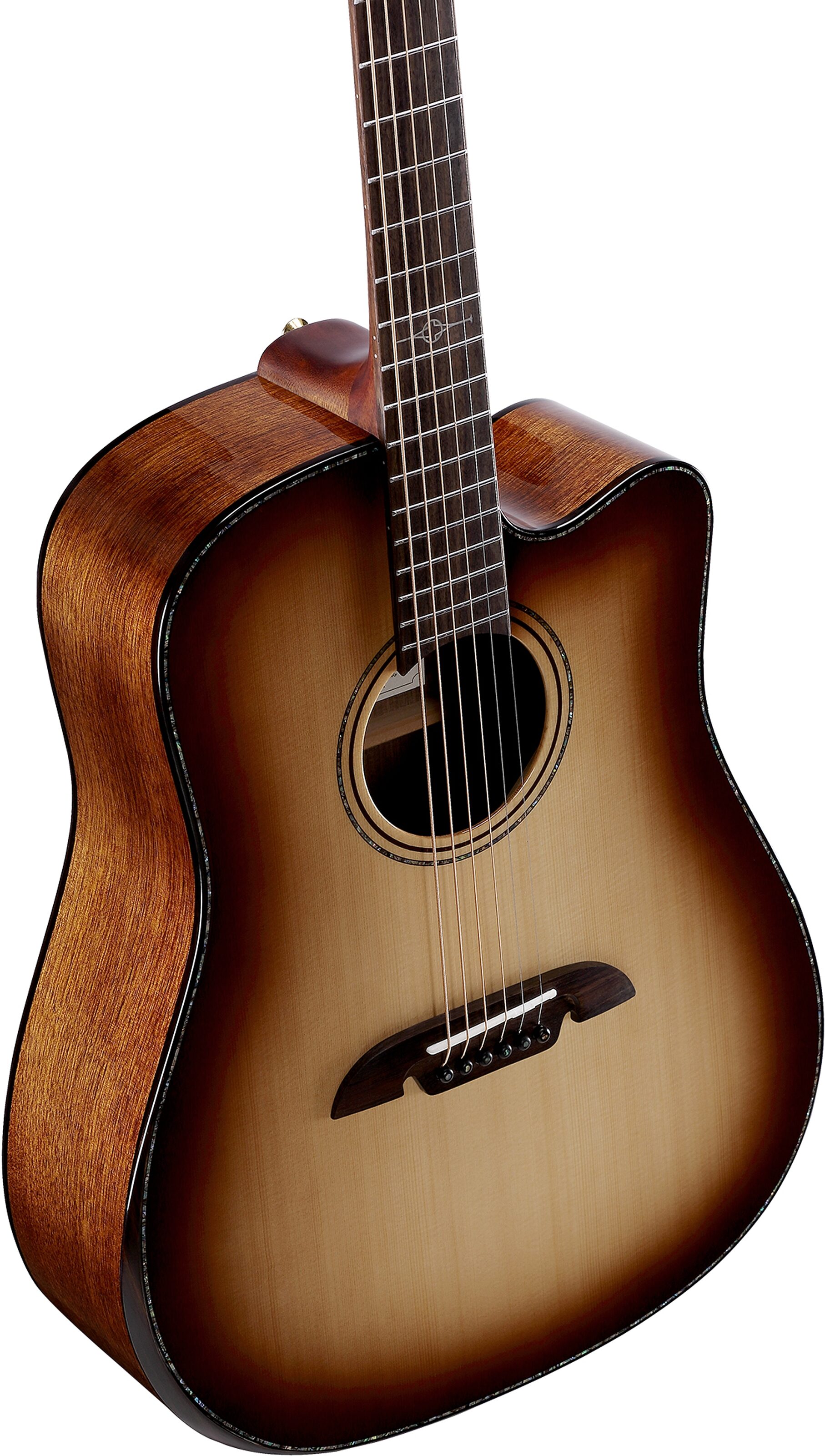 Alvarez MDA70WCEAR Masterworks Elite Dreadnought Acoustic-Electric Guitar, Action Position Back