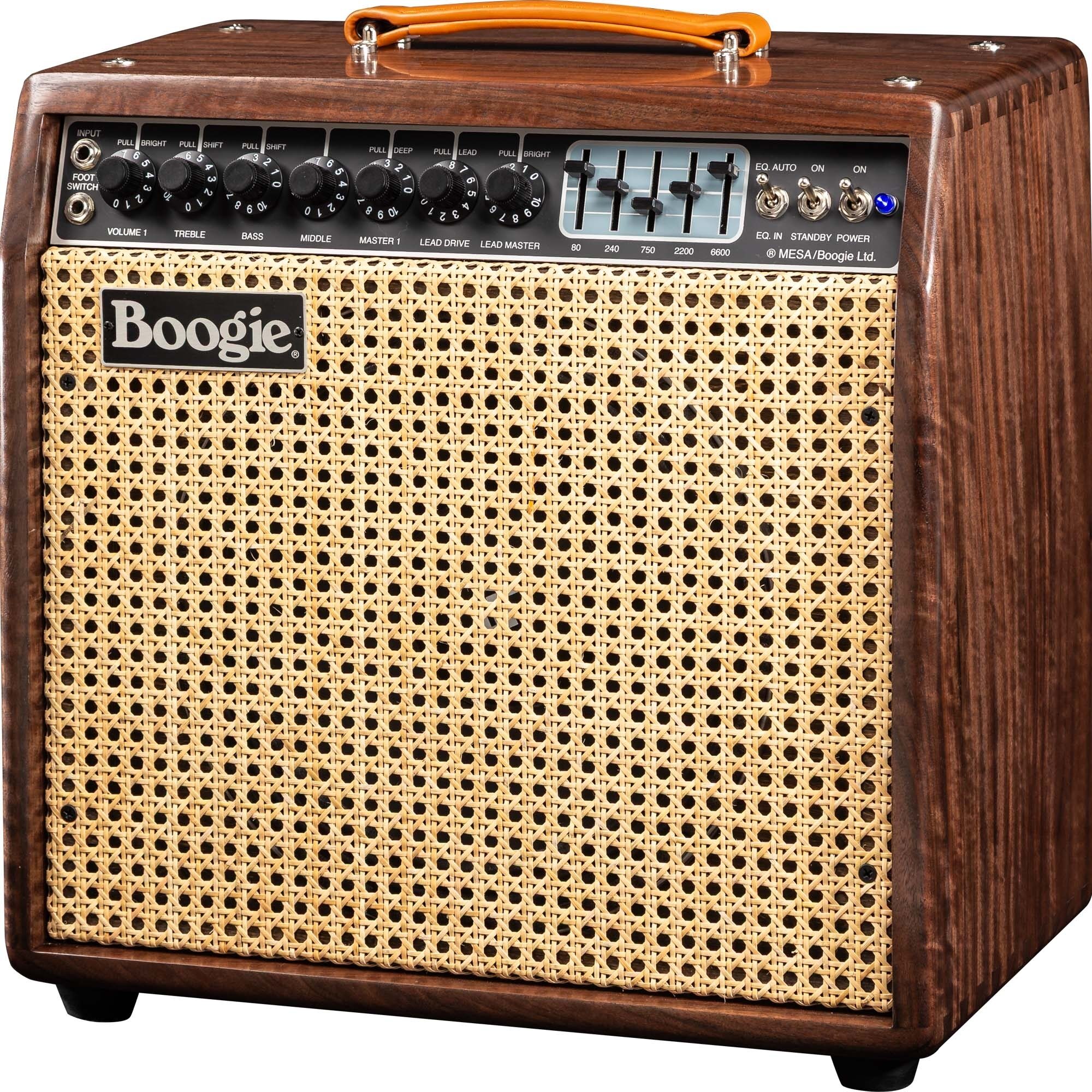 Mesa/Boogie Limited Edition Mark IIC Plus Guitar Combo Amplifier, Walnut Wicker, Action Position Back