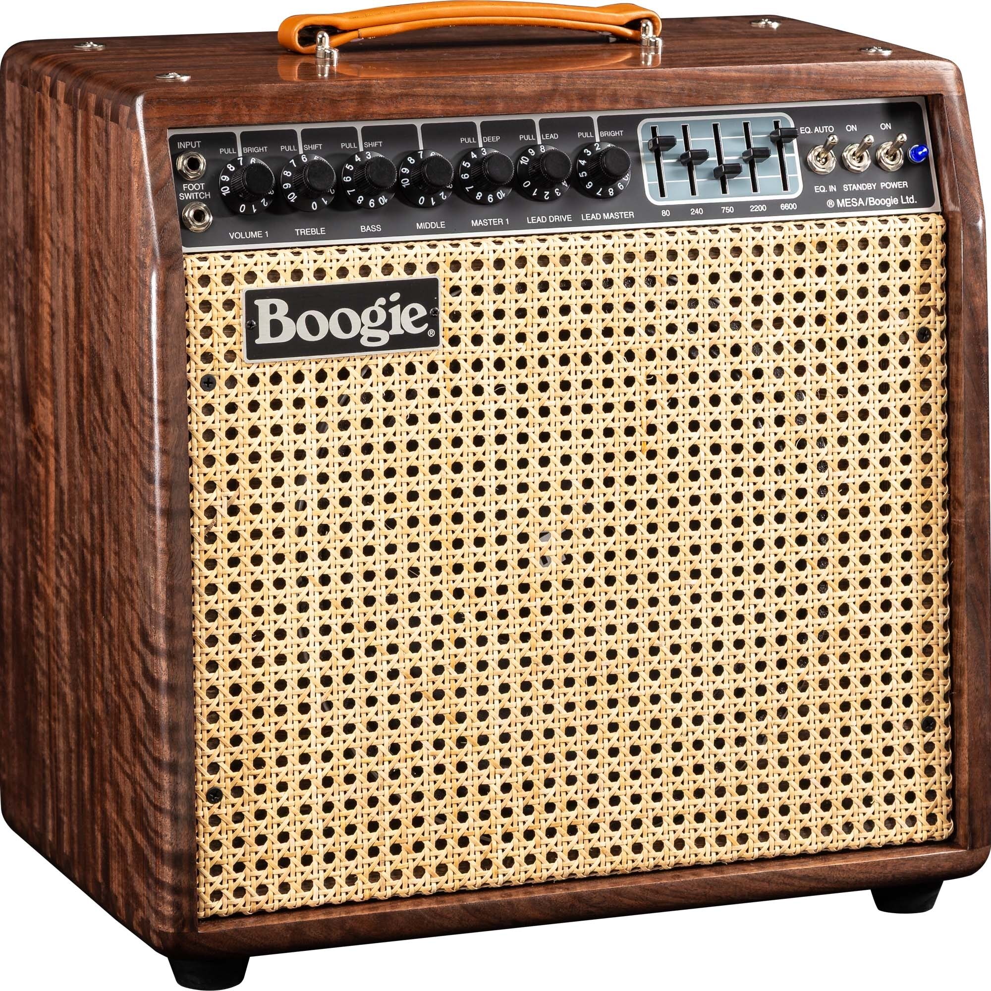 Mesa/Boogie Limited Edition Mark IIC Plus Guitar Combo Amplifier, Walnut Wicker, Action Position Back