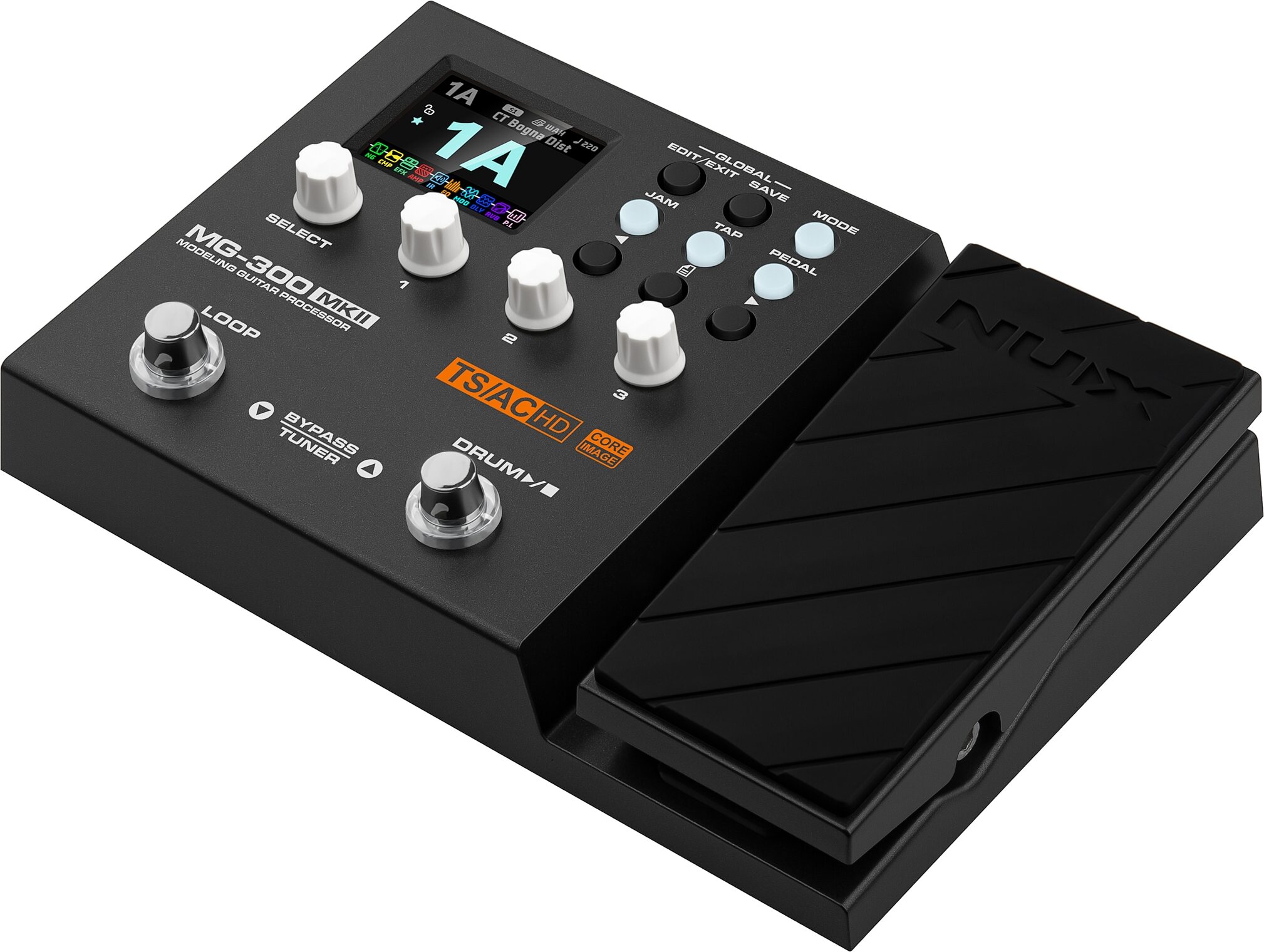 NUX MG-300 MKII Multi-Effects Processor, New, Action Position Back