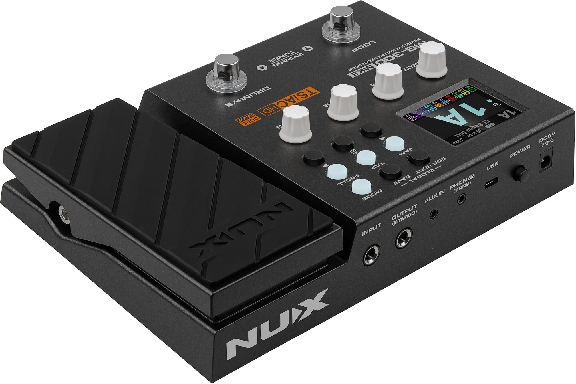 NUX MG-300 MKII Multi-Effects Processor, New, Action Position Back