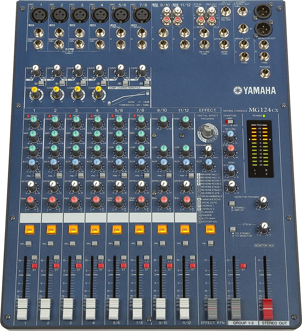 Yamaha MG124CX Stereo Mixer with Effects