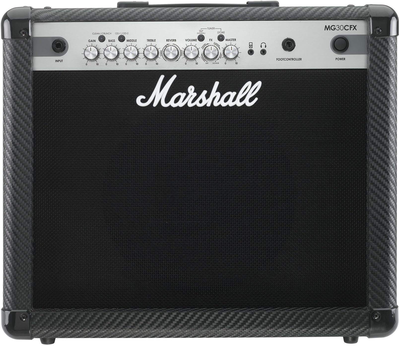Marshall MG30CFX Carbon Fiber Guitar Combo Amplifier (30 Watts, 1x10