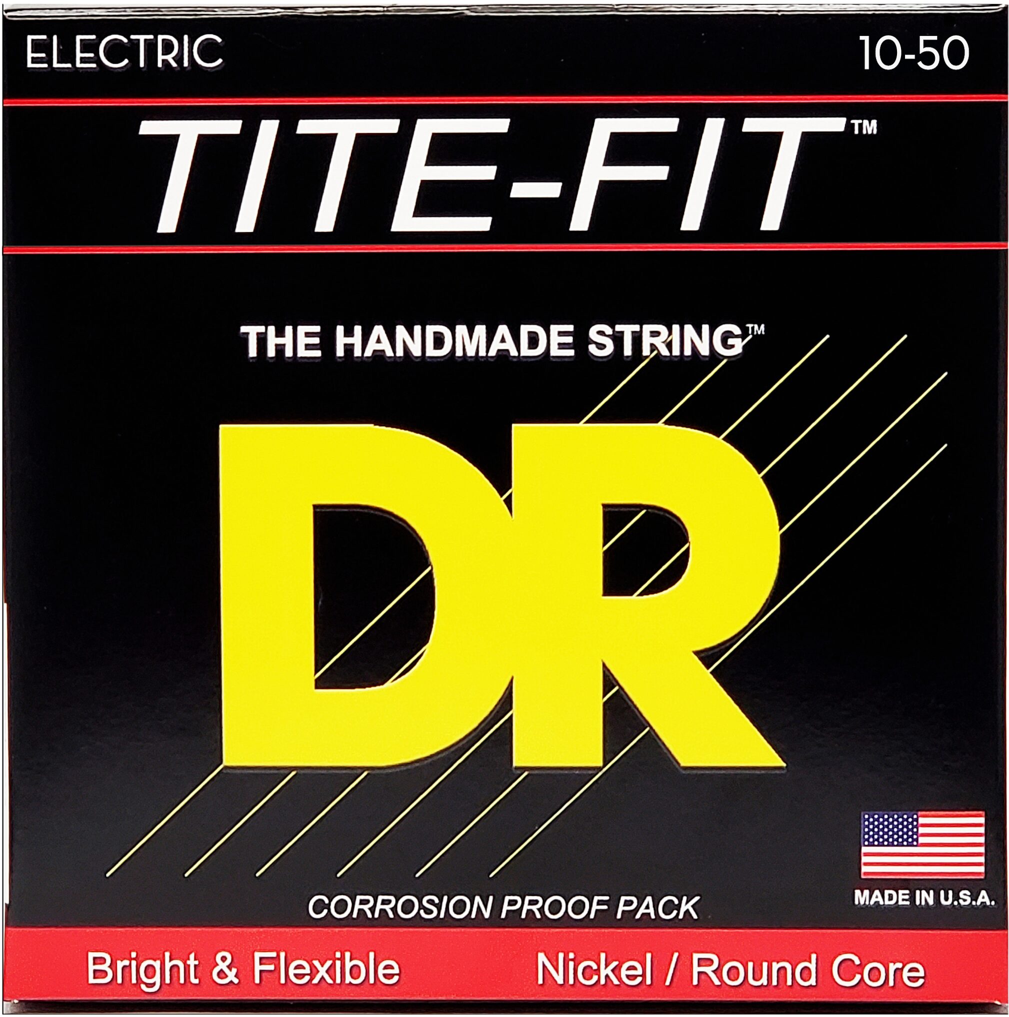 DR Strings Tite-Fit Electric Guitar Strings, Medium-Heavy, 10-50, MH-10, view