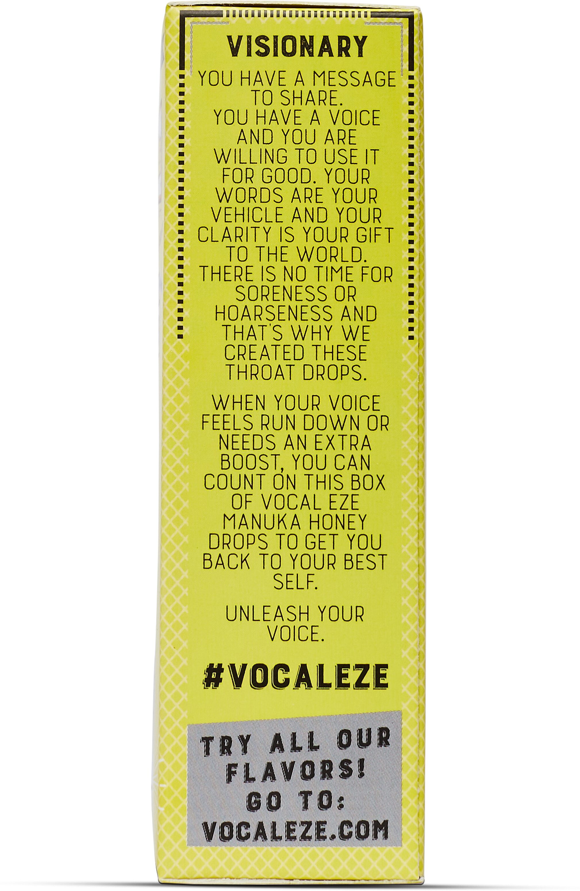 Vocal Eze Drops (20-Pack), Action Position Back