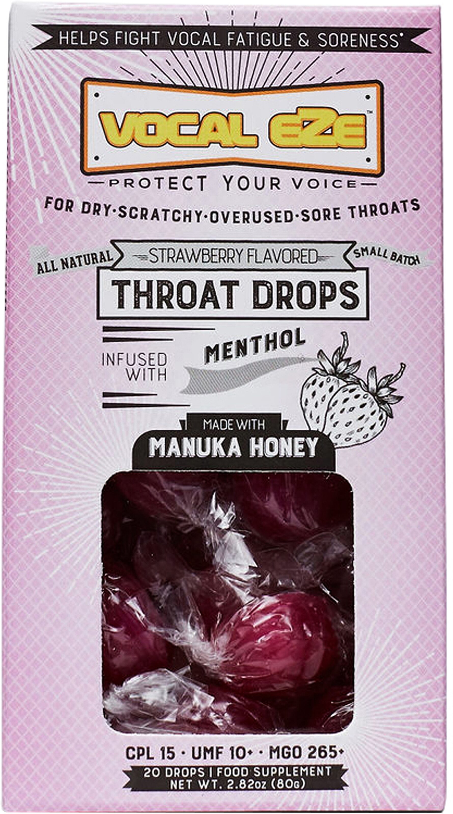 Vocal Eze Drops (20-Pack), Action Position Back