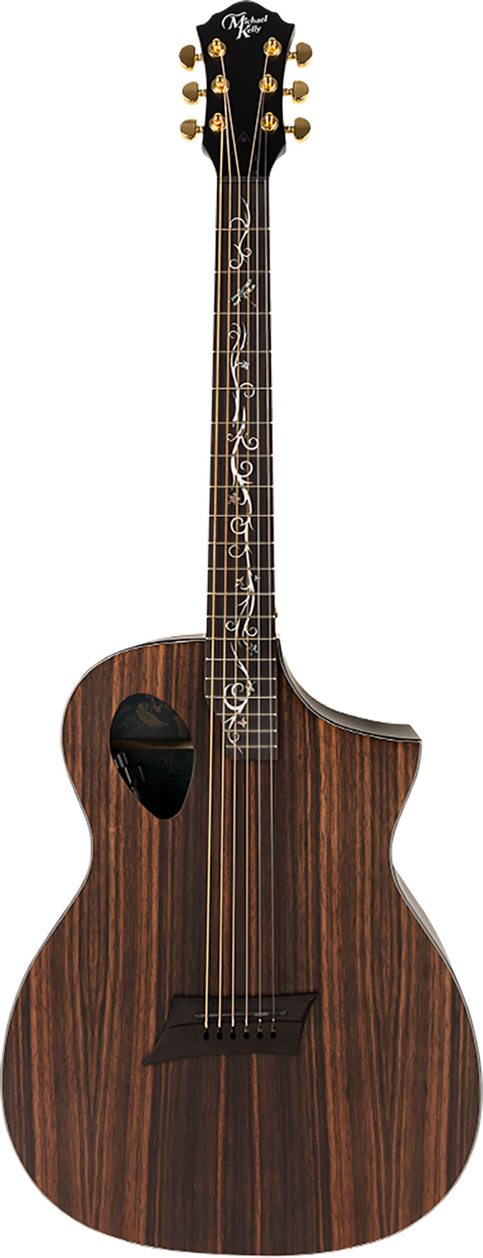Michael Kelly Mod Shop Forte Port Exotic JE Acoustic Electric Guitar, New, Action Position Back