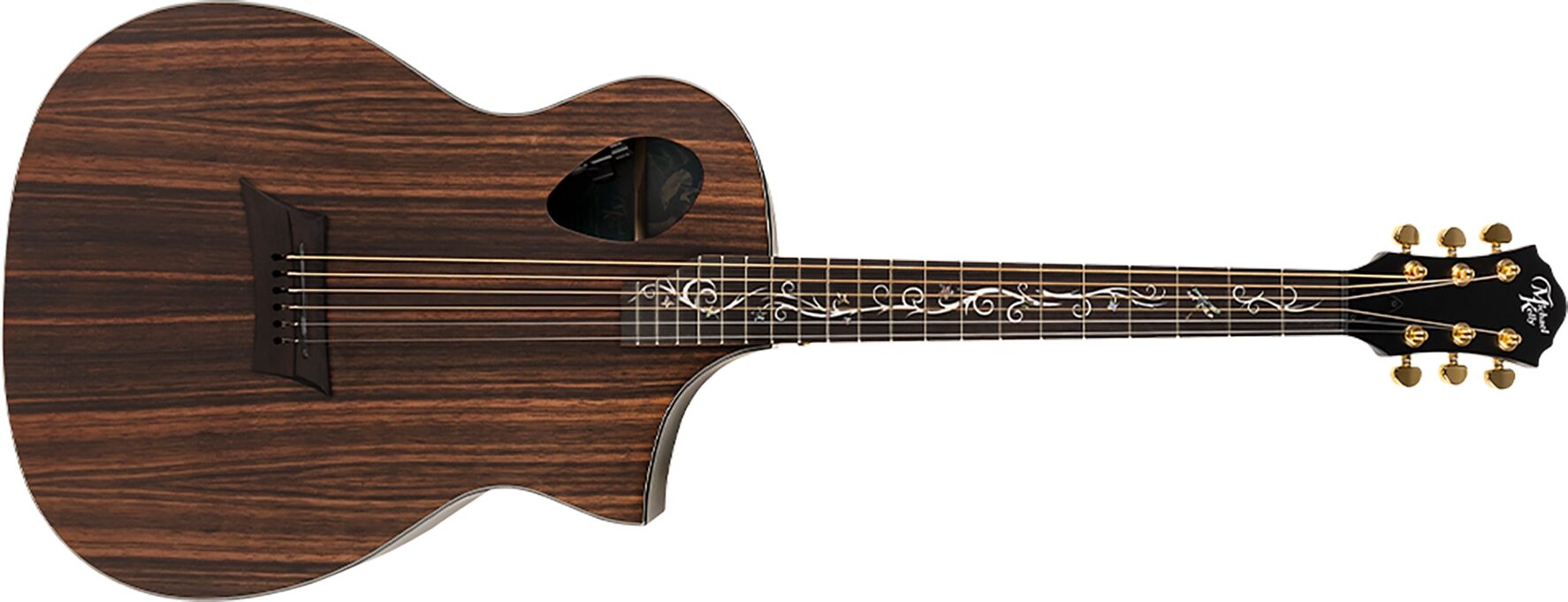 Michael Kelly Mod Shop Forte Port Exotic JE Acoustic Electric Guitar, New, Action Position Back