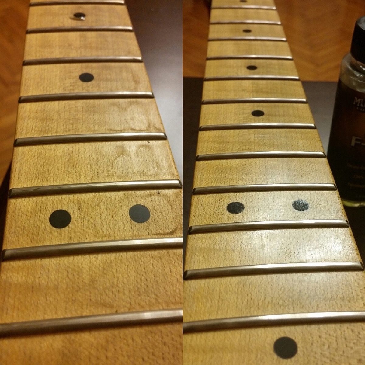 How To Apply guitar fretboard oil