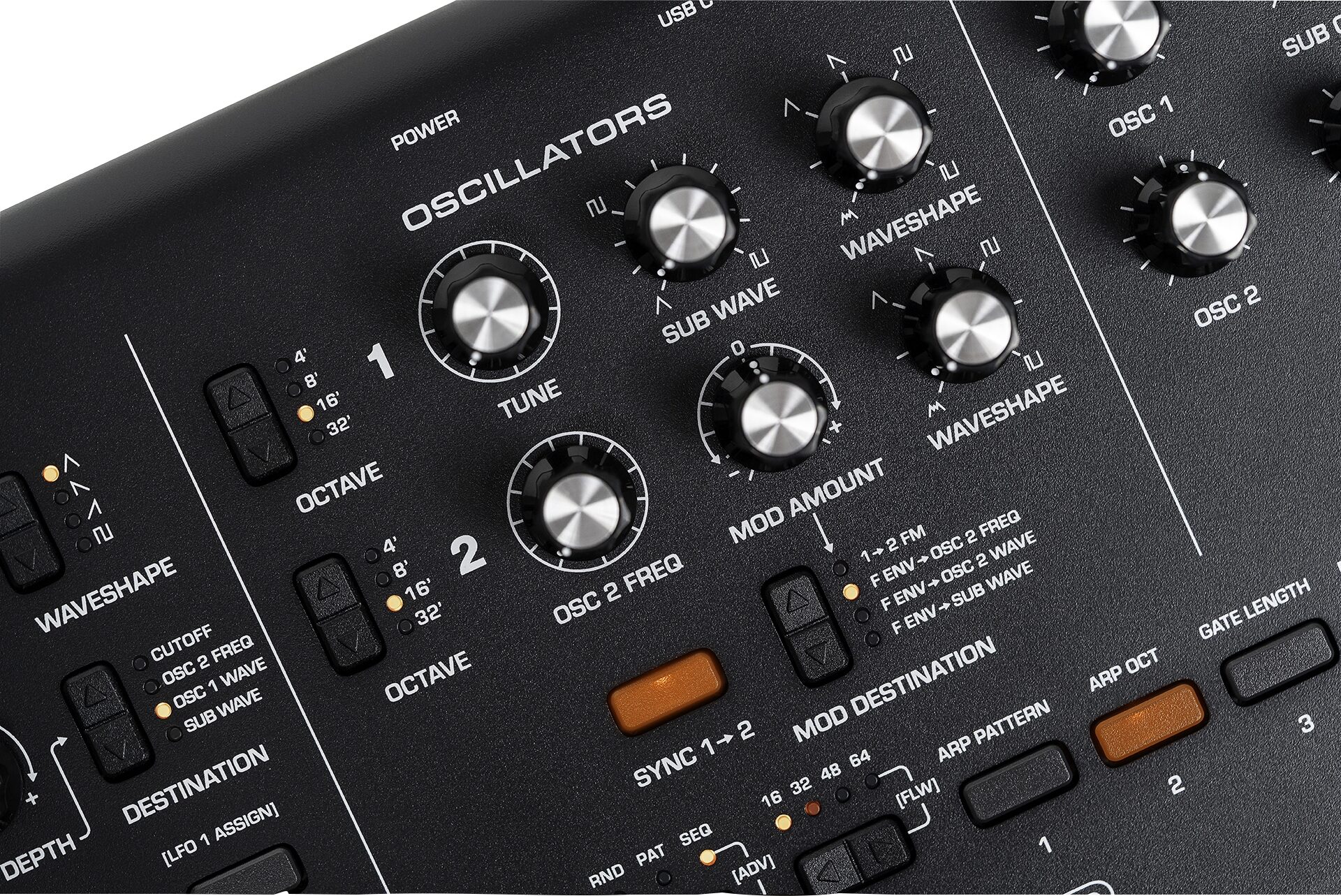 Moog Messenger Monophonic Analog Synthesizer, 32-Key, New, Action Position Back