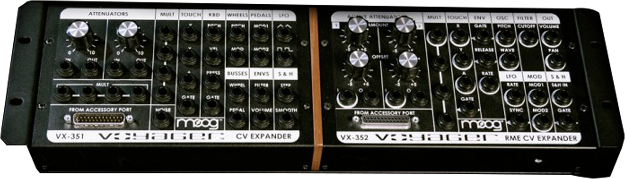Moog Rackmount Kit for VX351 and CP251, Action Position Back