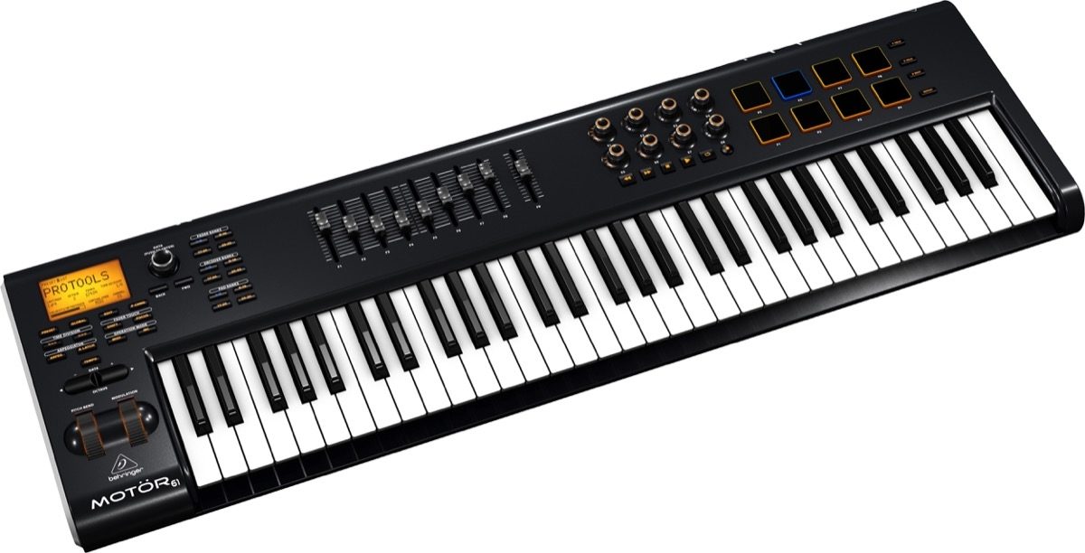 Behringer MOTOR 61 USB MIDI Keyboard Controller, 61-Key | zZounds