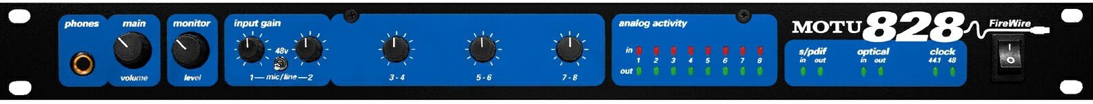 Mark of the Unicorn (MOTU) 828 FireWire Audio Interface, Main