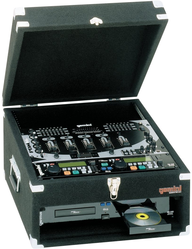 Gemini MRC2 Carpeted Rack Mixer Case 10 Up 2 Down, Main
