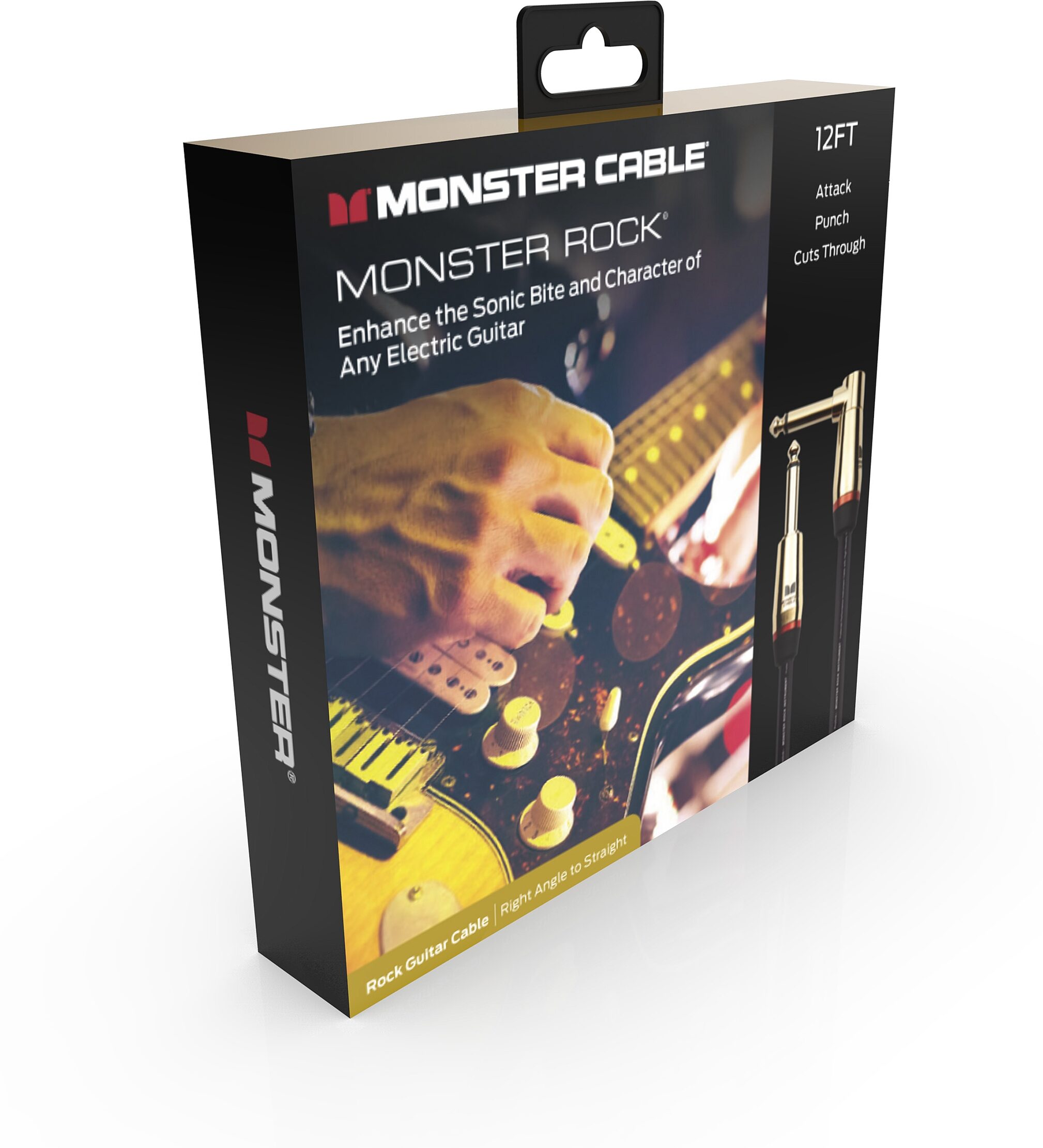 Monster Cable Prolink Rock Instrument Cable, Right-Angle to Straight, Main