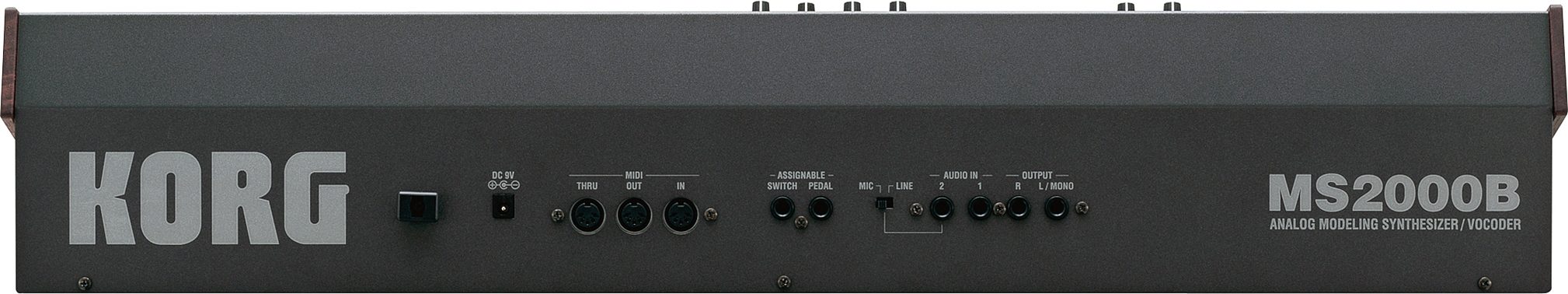 Korg MS2000B Analog Modeled Synthesizer with Microphone, Rear